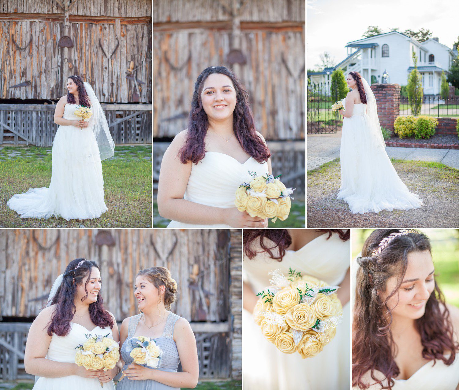 Bride photos before wedding at Legacy Farms in Lebanon, TN, photos by Krista Lee Photography 