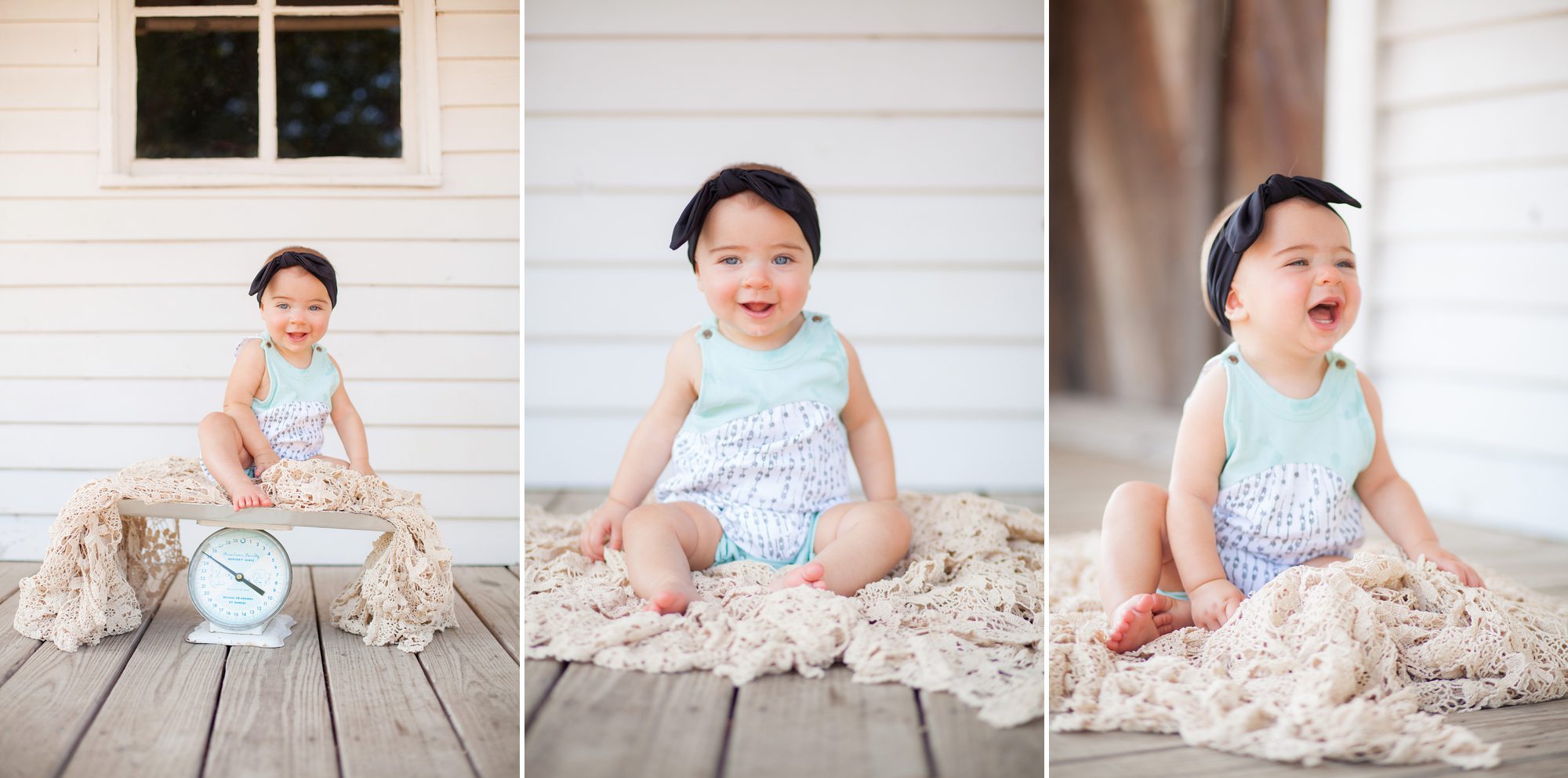 6 month old Collins at her photography shoot in Murfreesboro TN, photo by Krista Lee Photography