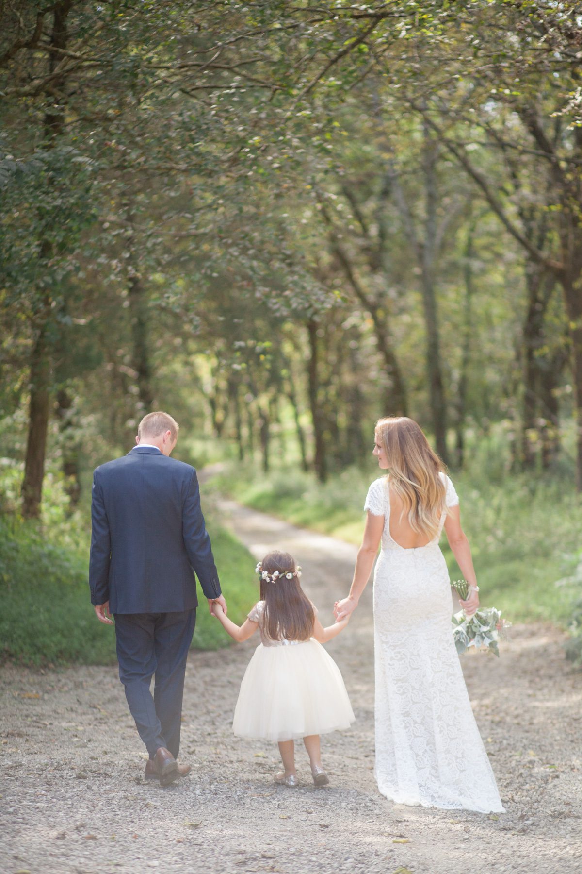 Family after wedding at Butterfly Hollow elopement wedding in Gordonsville, TN / Photography by Krista Lee