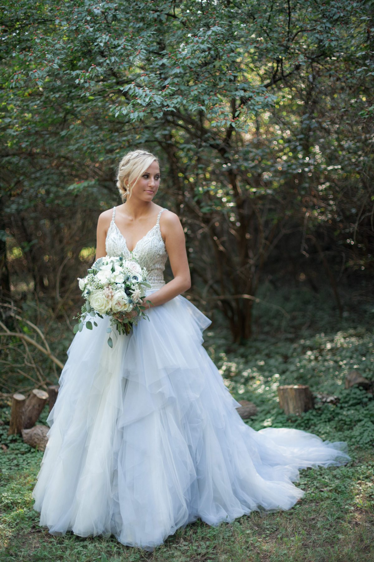 Photo of bride before wedding ceremony. Wedding photography at Cedarwood Weddings and Estate in Nashville, TN photography by Krista Lee Photography