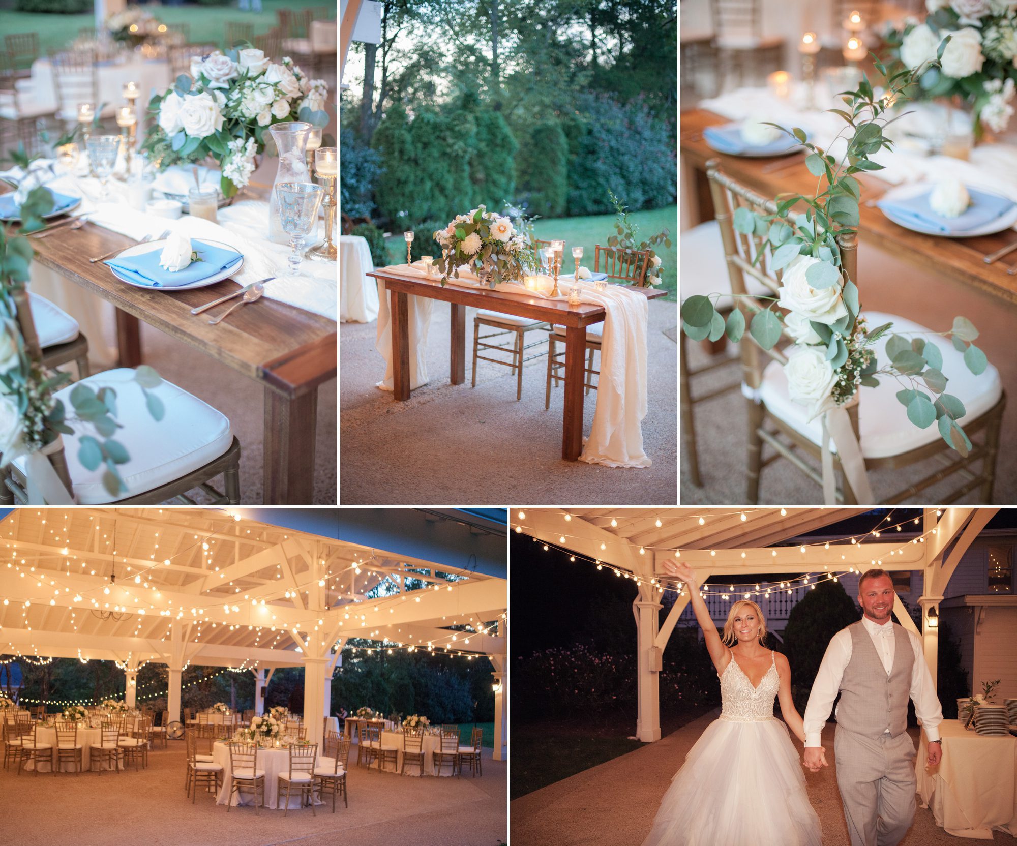 Photo of wedding reception details after wedding ceremony. Wedding photography at Cedarwood Weddings and Estate in Nashville, TN photography by Krista Lee Photography