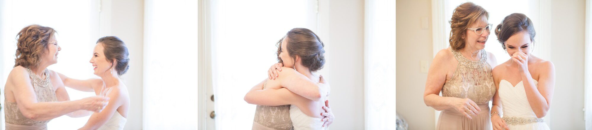 Emotional moment between mom and daughter. Spring wedding at Cedarwood Weddings in Nashville, TN. Photo by Krista Lee Photography, from Sam and Izzy's wedding day.