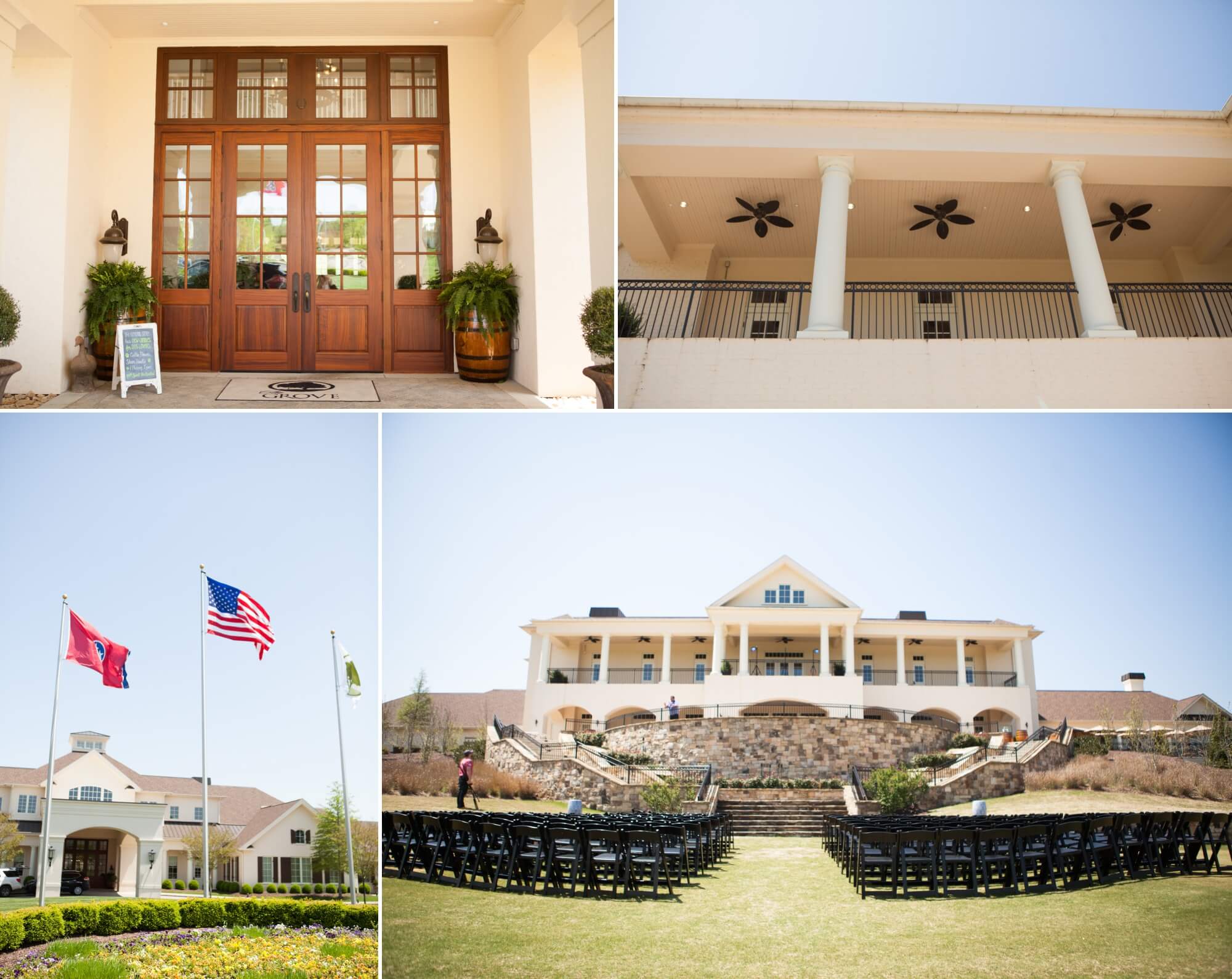 Clubhouse at The Grove golf course in College Grove, TN. Photos by Krista Lee Photography. 