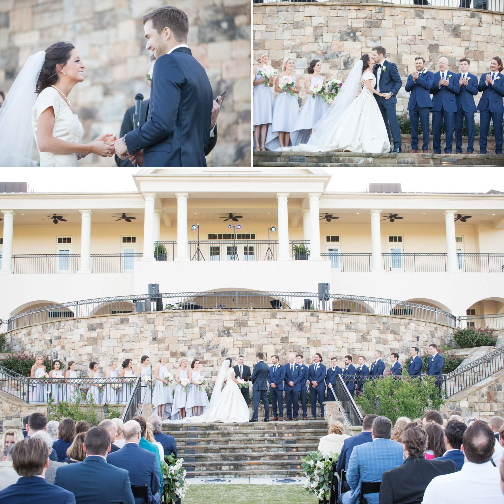 Wedding ceremony at The Grove golf course in College Grove, TN. Photos by Krista Lee Photography. 