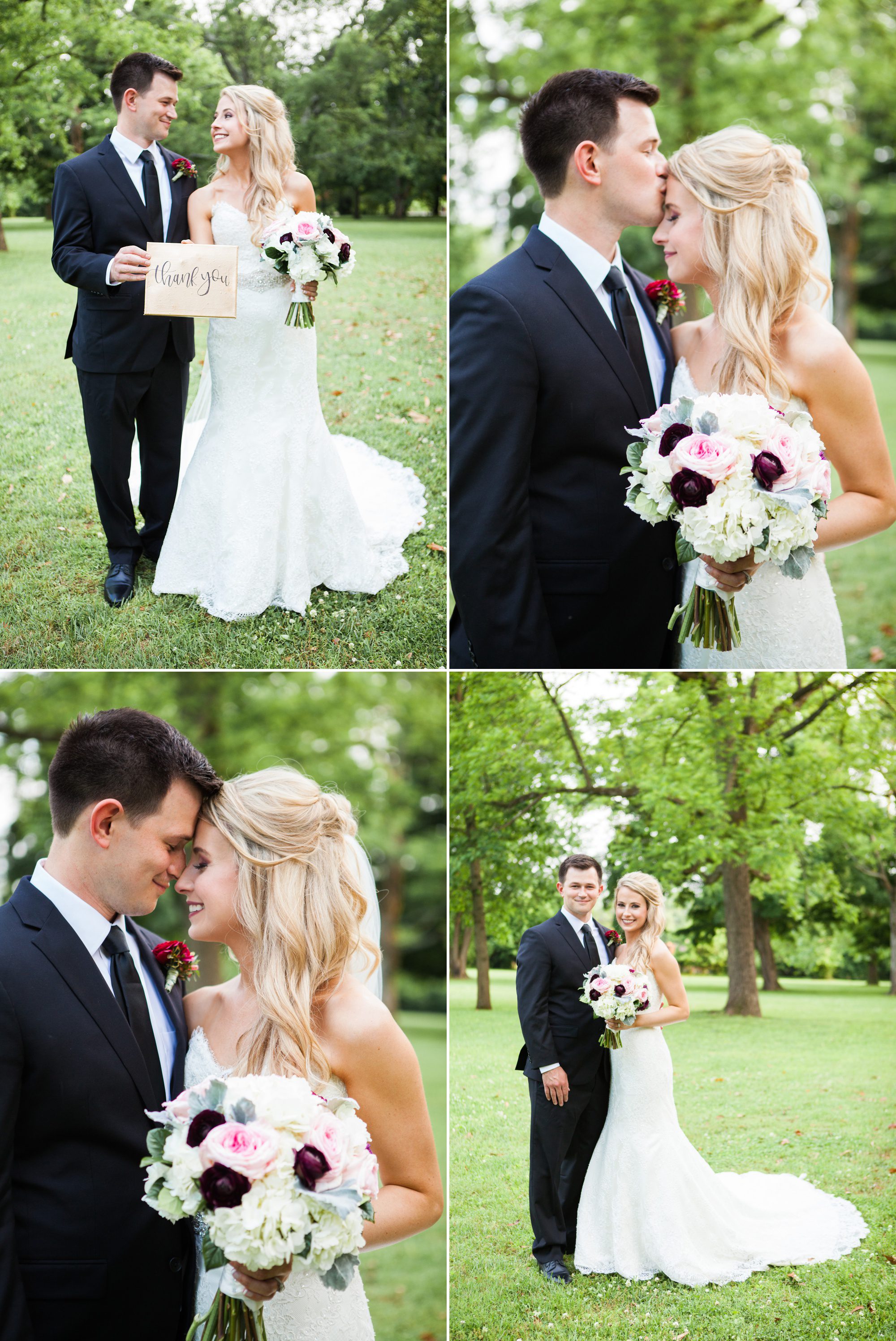 Bride and groom photos after ceremony at Riverwood Mansion in Nashville, Tennessee. Photography by Krista Lee.