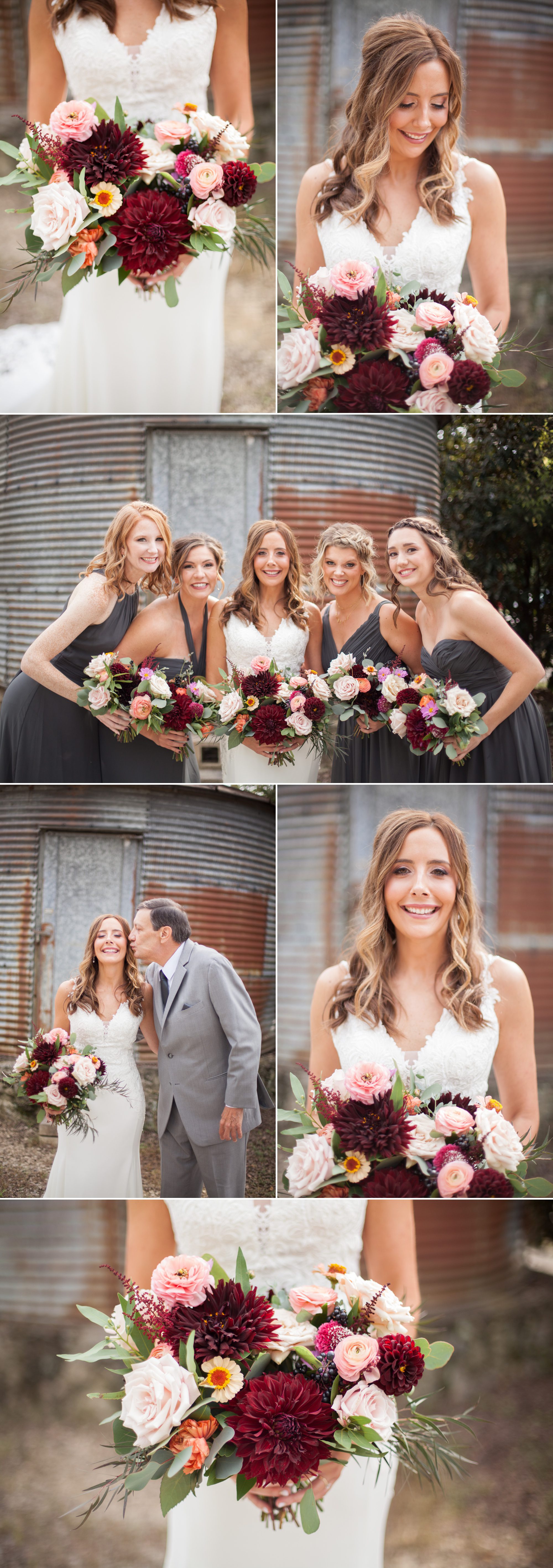 Beautiful bride and bridesmaid photos before wedding ceremony photography at Green Door Gourmet in Nashville, TN