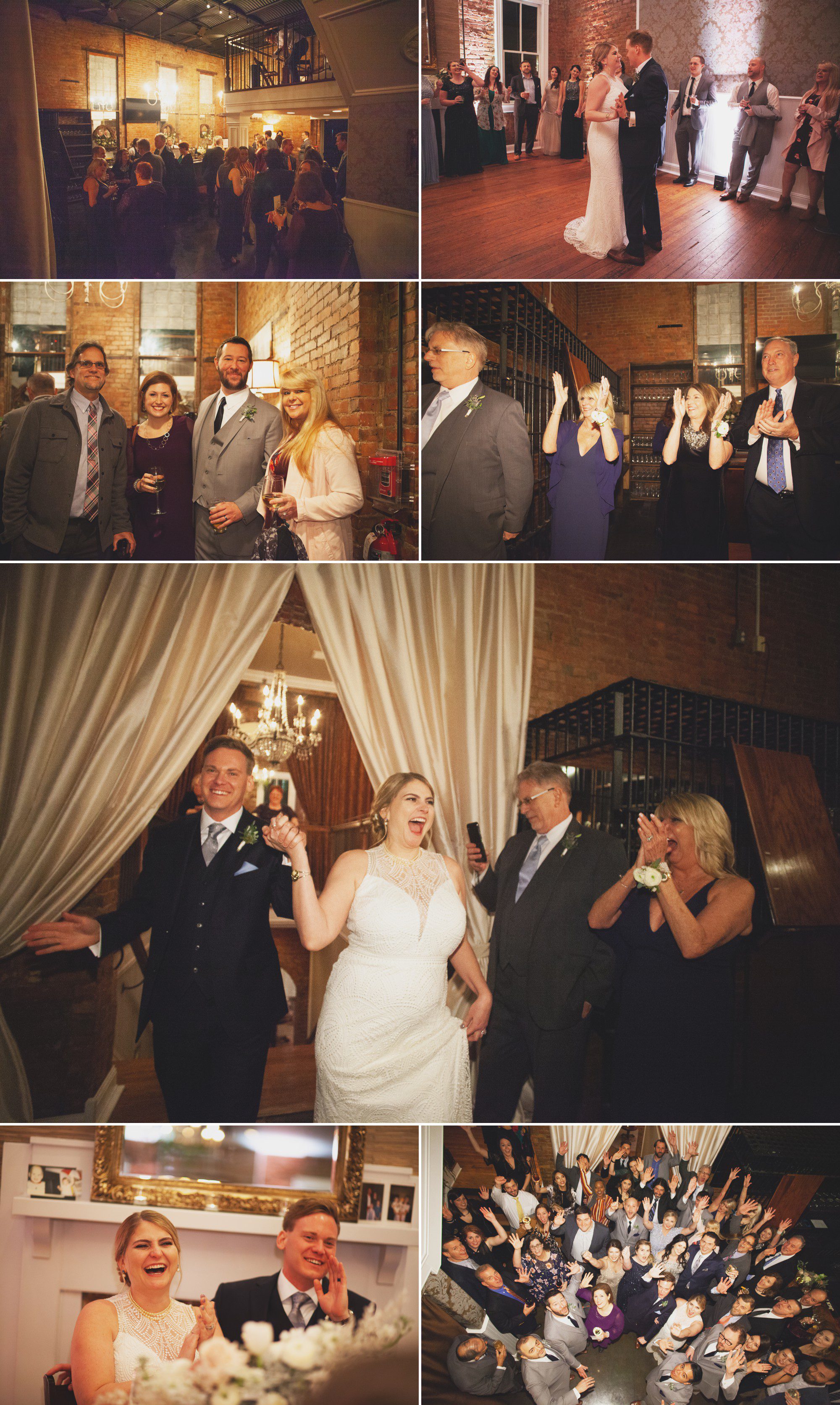 Night reception and dancing at McConnell House in Franklin, TN before wedding ceremony. Photos by Krista Lee Photography Nashville, TN
