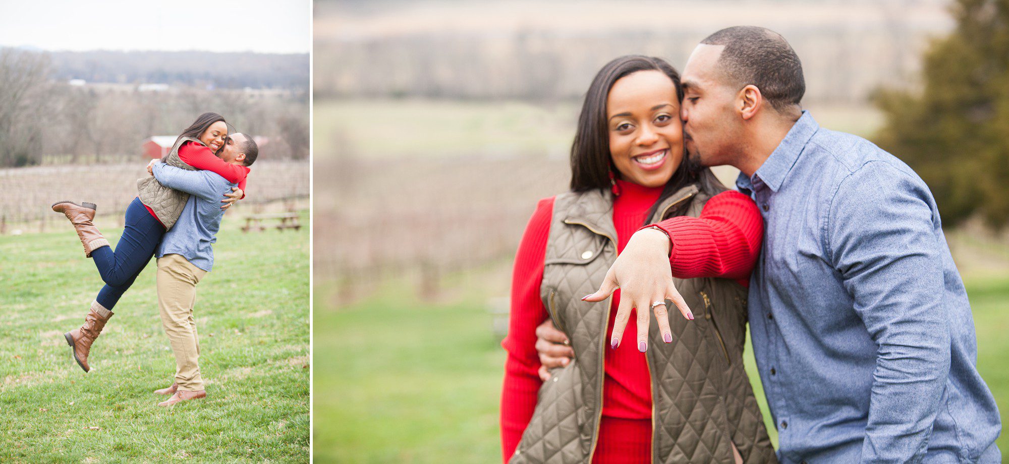 From Nick and Tiffany's surprise proposal at Arrington Vineyards just outside of Nashville TN. Photos by wedding photographer Krista Lee Photography