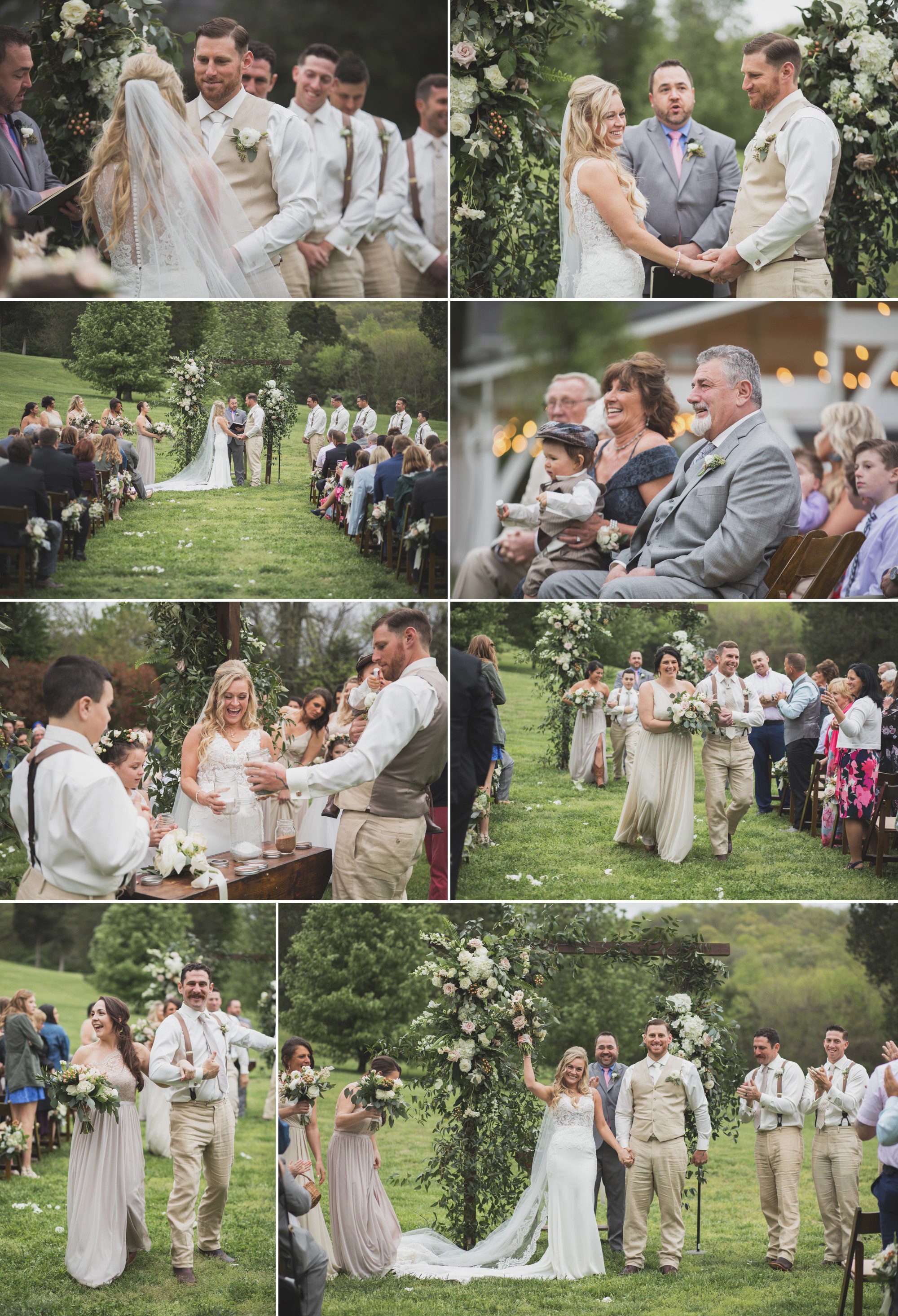  the wedding ceremony at Cedarwood weddings in Nashville, TN. April spring wedding, photos by Krista Lee Photography.