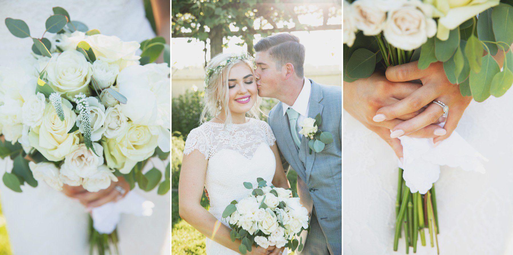 Nashville wedding photographer flowers bouquet and bride and groom