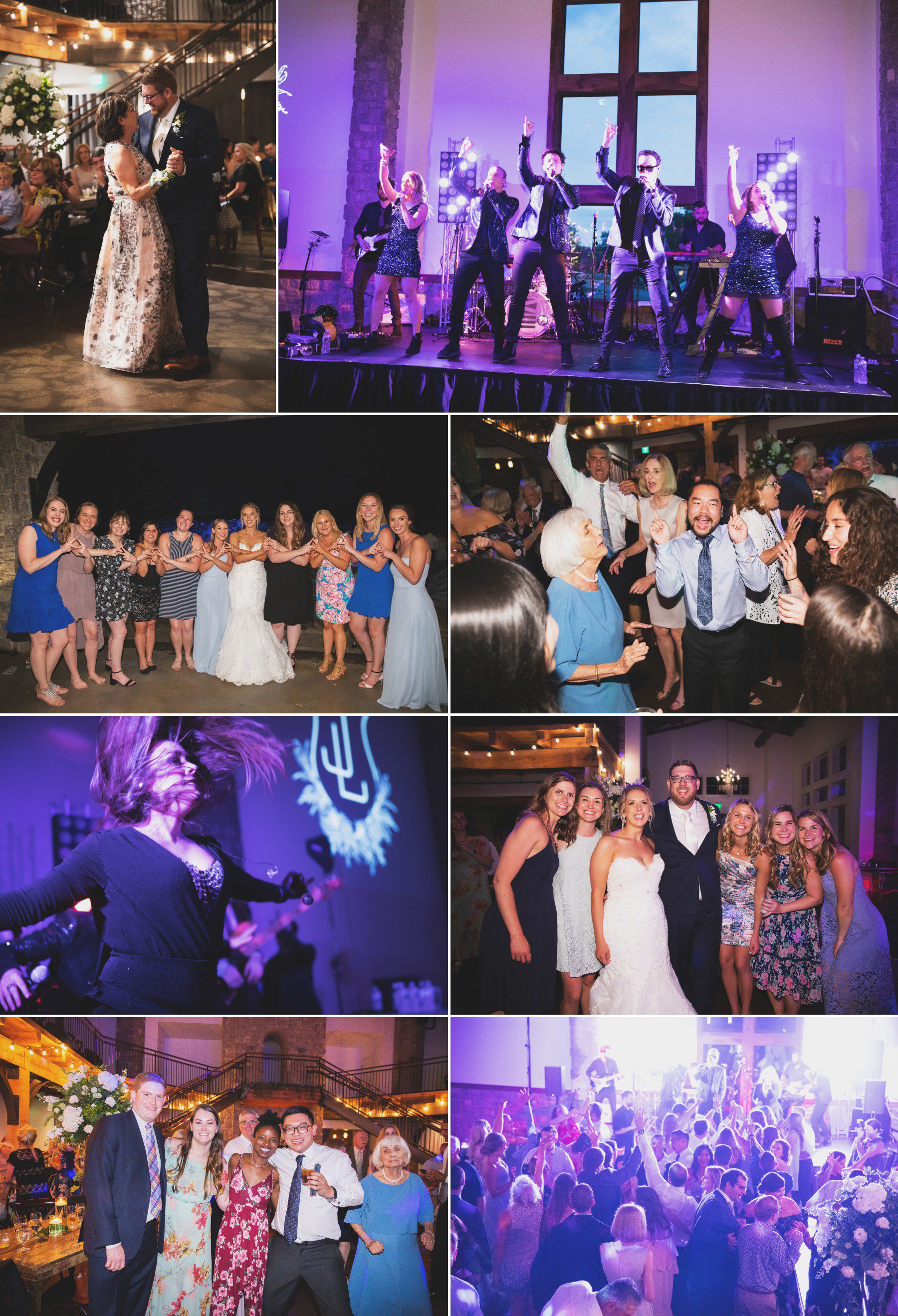 Nashville wedding photographer reception photos at Graystone Quarry Franklin, TN
