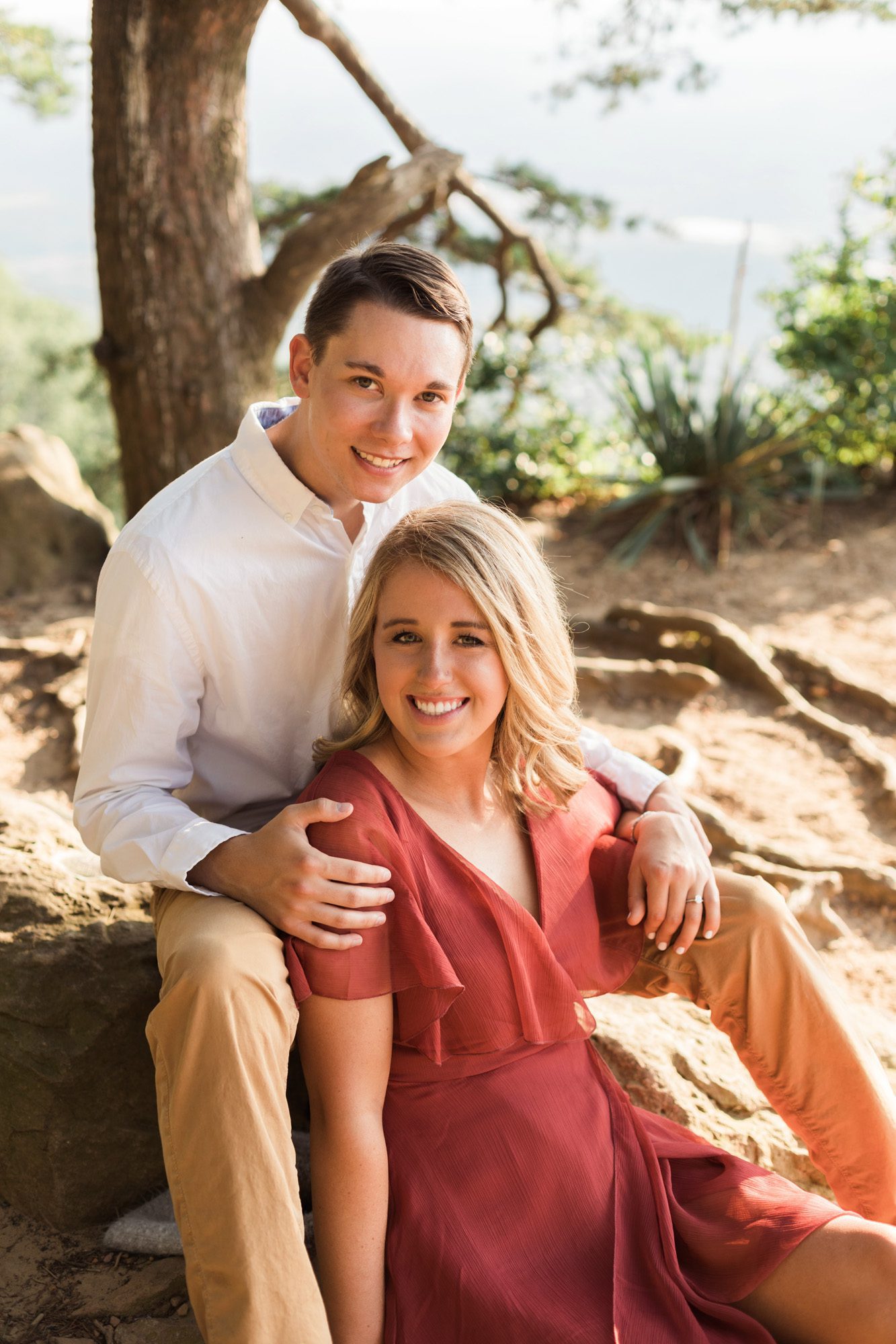 lookout mountain engagement session bailey and landon