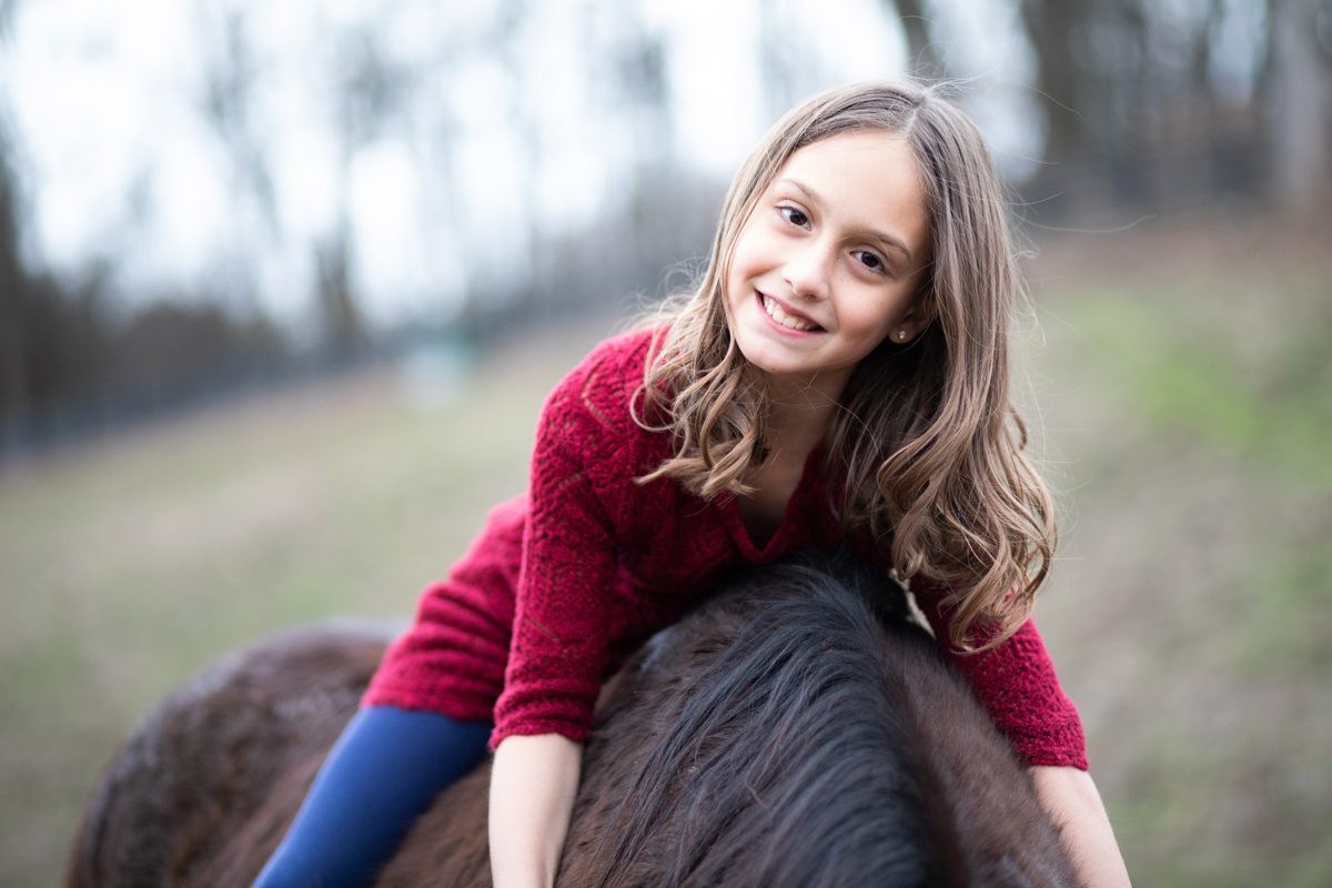 Portraits with kids and pets horse A&E Farm Tennessee