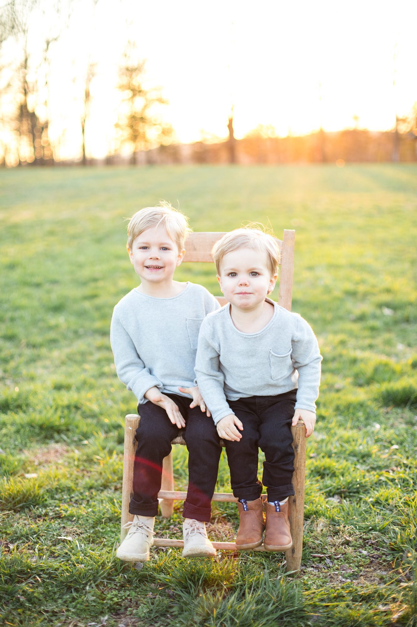 Nashville family photography casual outdoor sunset children 