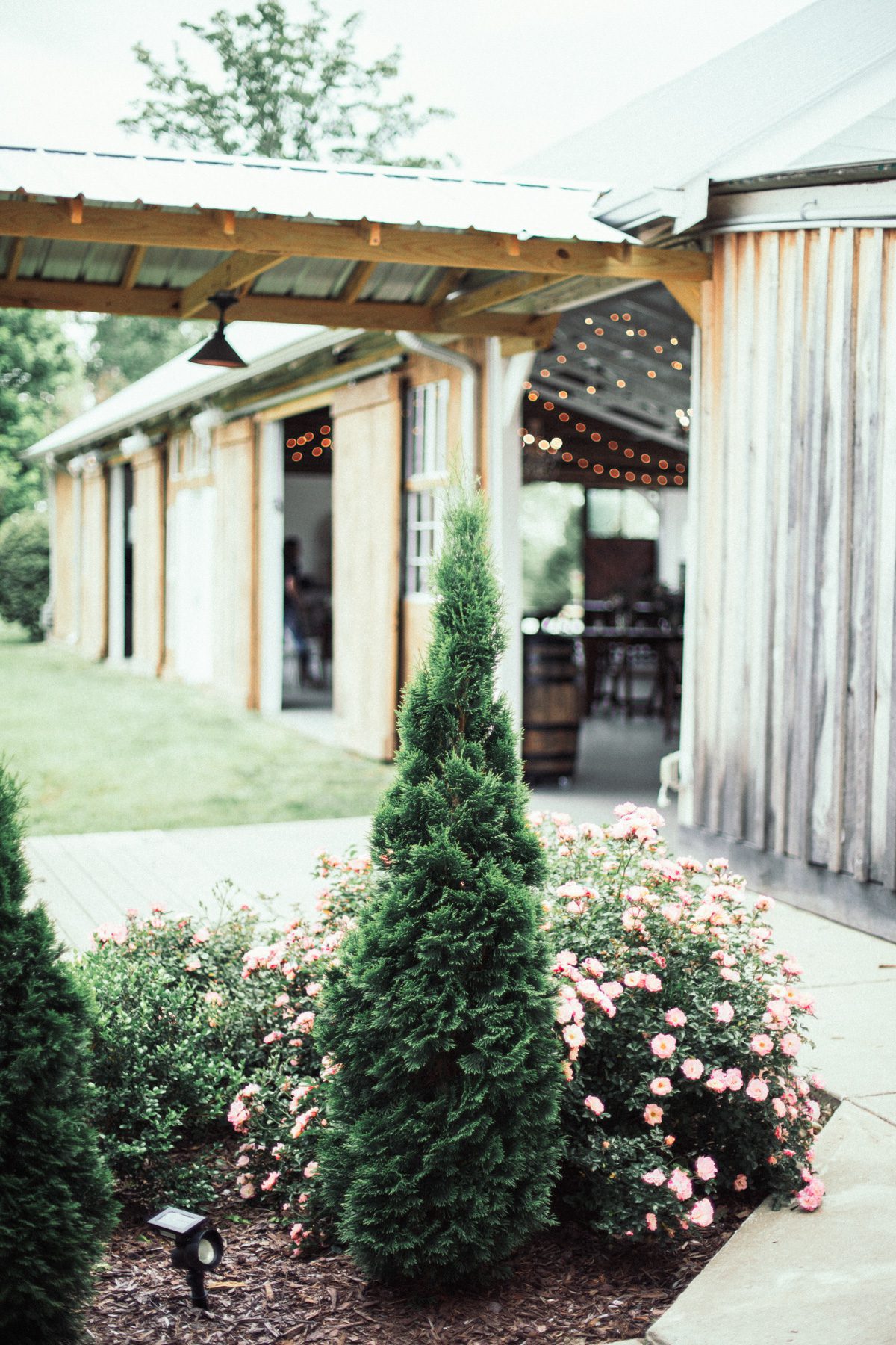 Pavilion during the summer before wedding ceremony at Front Porch Farms Charlotte TN
