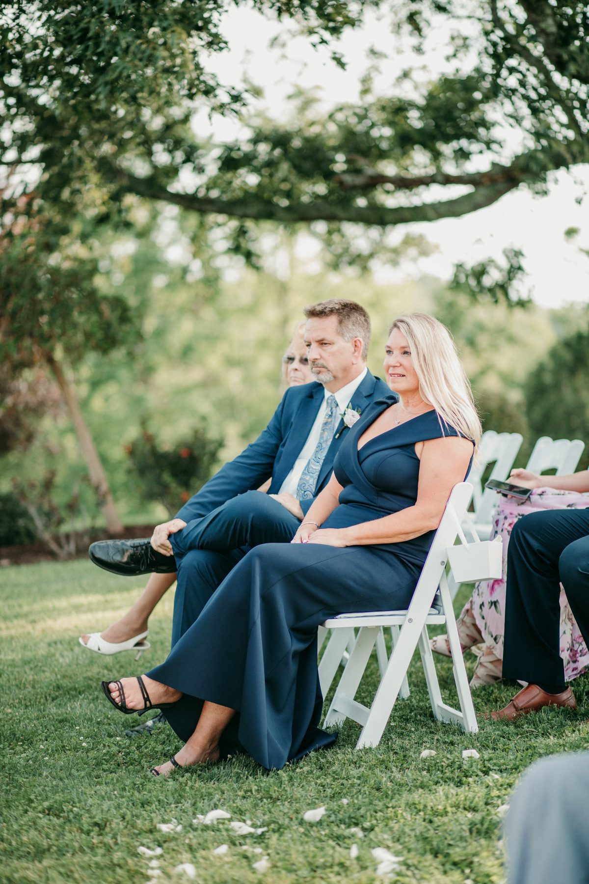 Outdoor wedding ceremony at Front Porch Farms Tennessee 