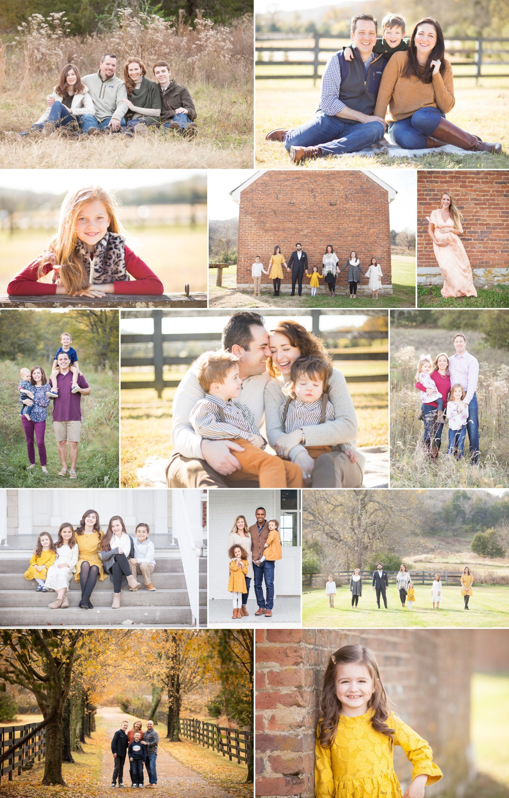 family photos at ravenswood mansion in brentwood tn