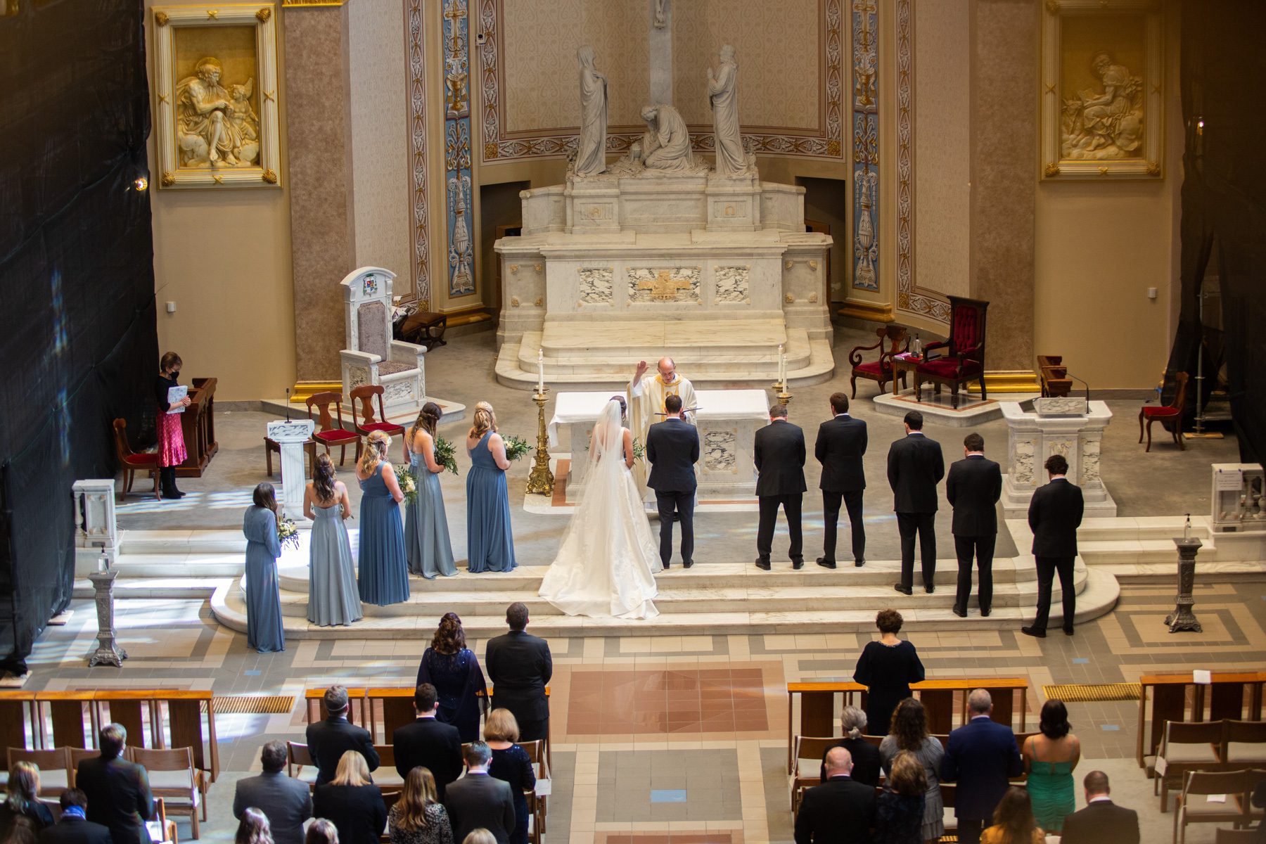 wedding ceremony at cathedral of incarnation nashville tn