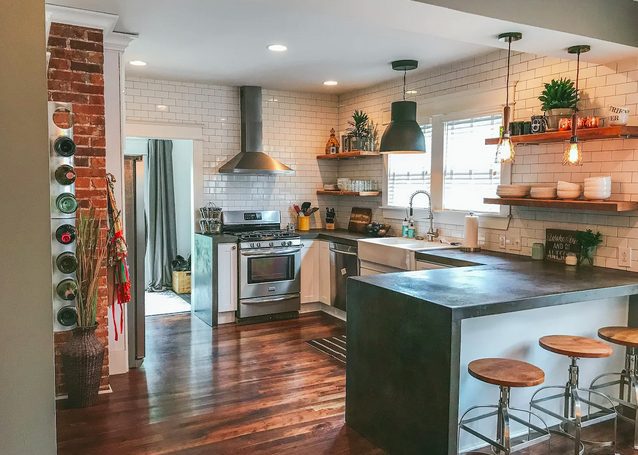 AirBNB for wedding guests in Nashville TN, this one is an industrial loft space in downtown Nashville - Nash Villa