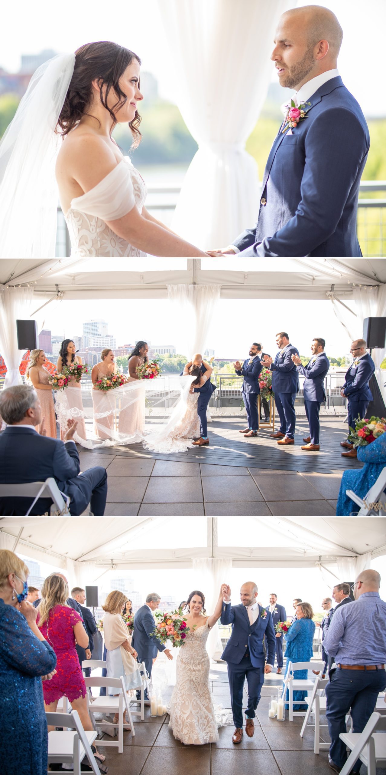 The Bridge Building Event Spaces Downtown Nashville, TN Wedding Ceremony