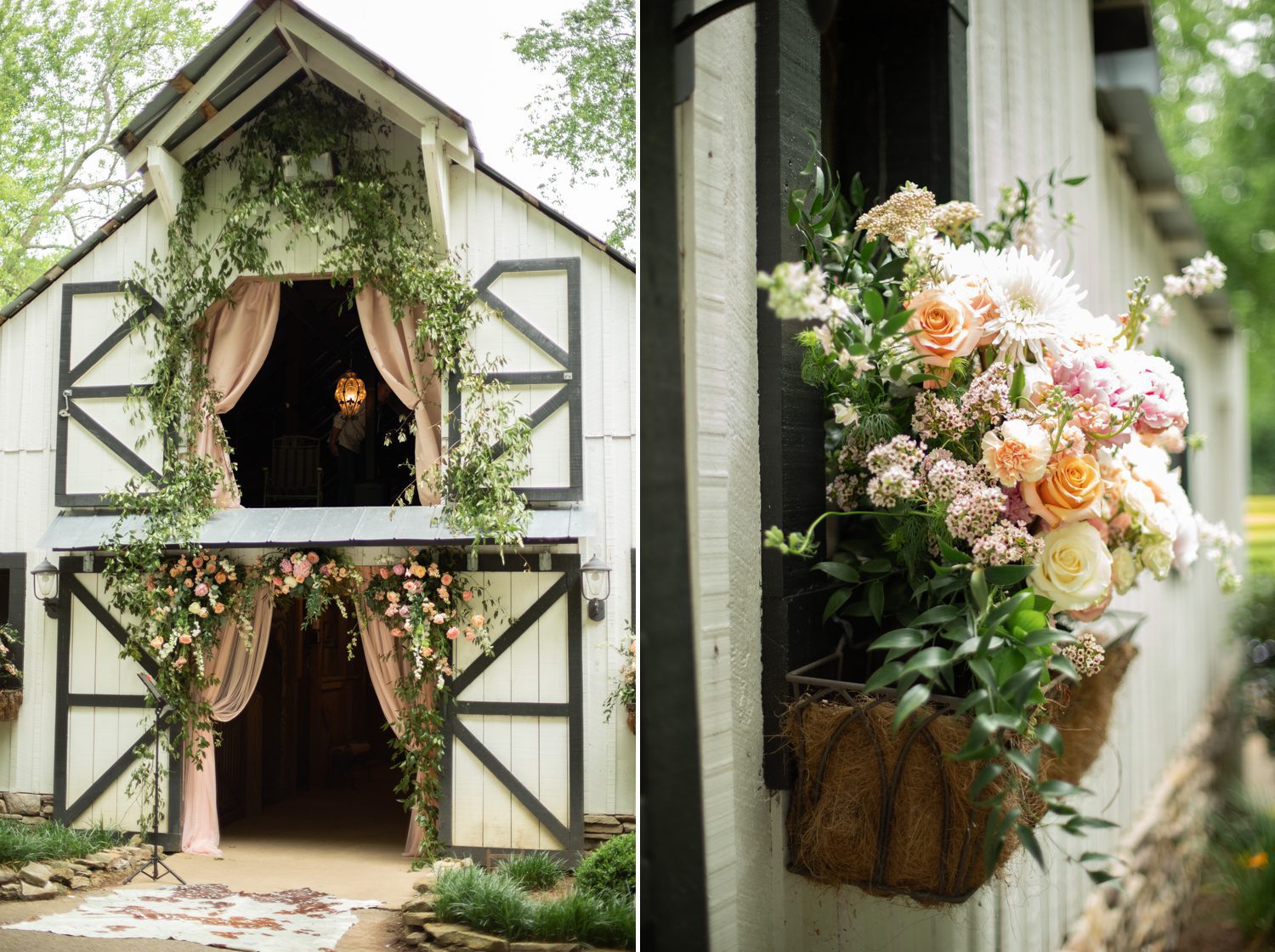 Luxury Barn Estate Bellareed Farm Wedding in Franklin, TN with lush Florals