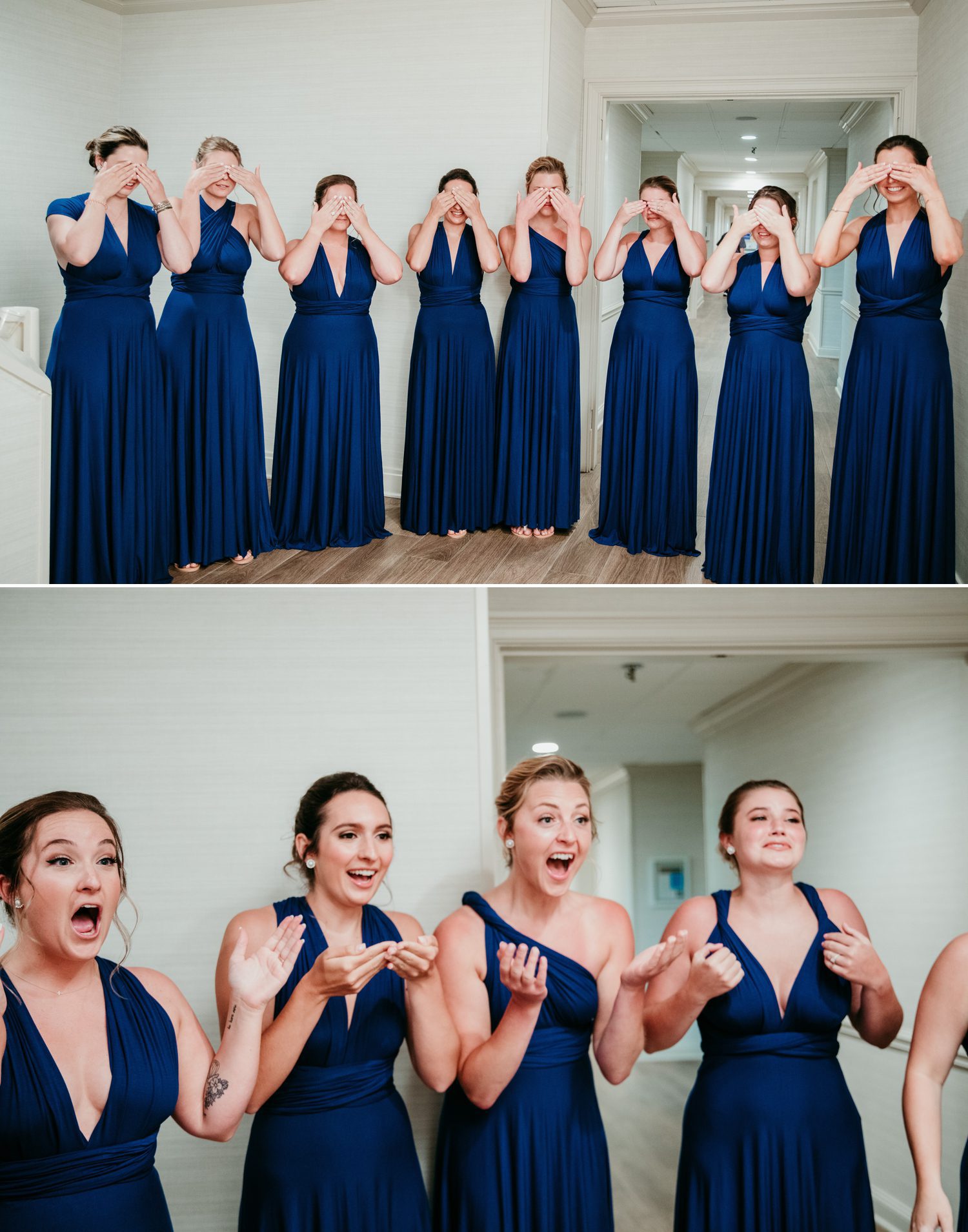 Old Natchez Country Club Wedding in Franklin, TN Bride Reveal with Bridesmaids