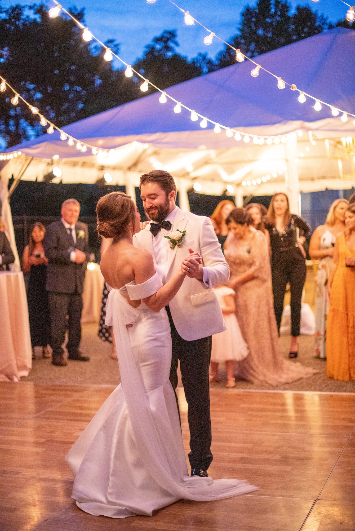Private Estate Outdoor Wedding Reception Franklin, TN First Dance at Dusk